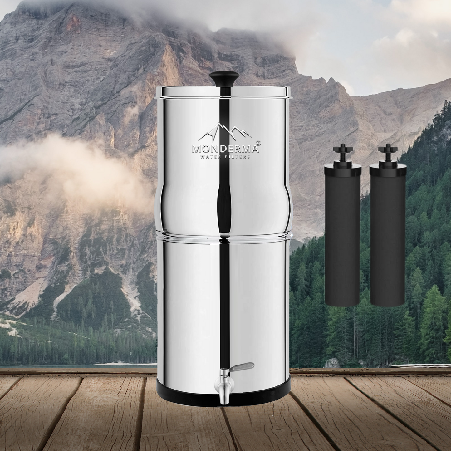 Fontaine Monderma Big 8.5L - 2 cartouches Black filters