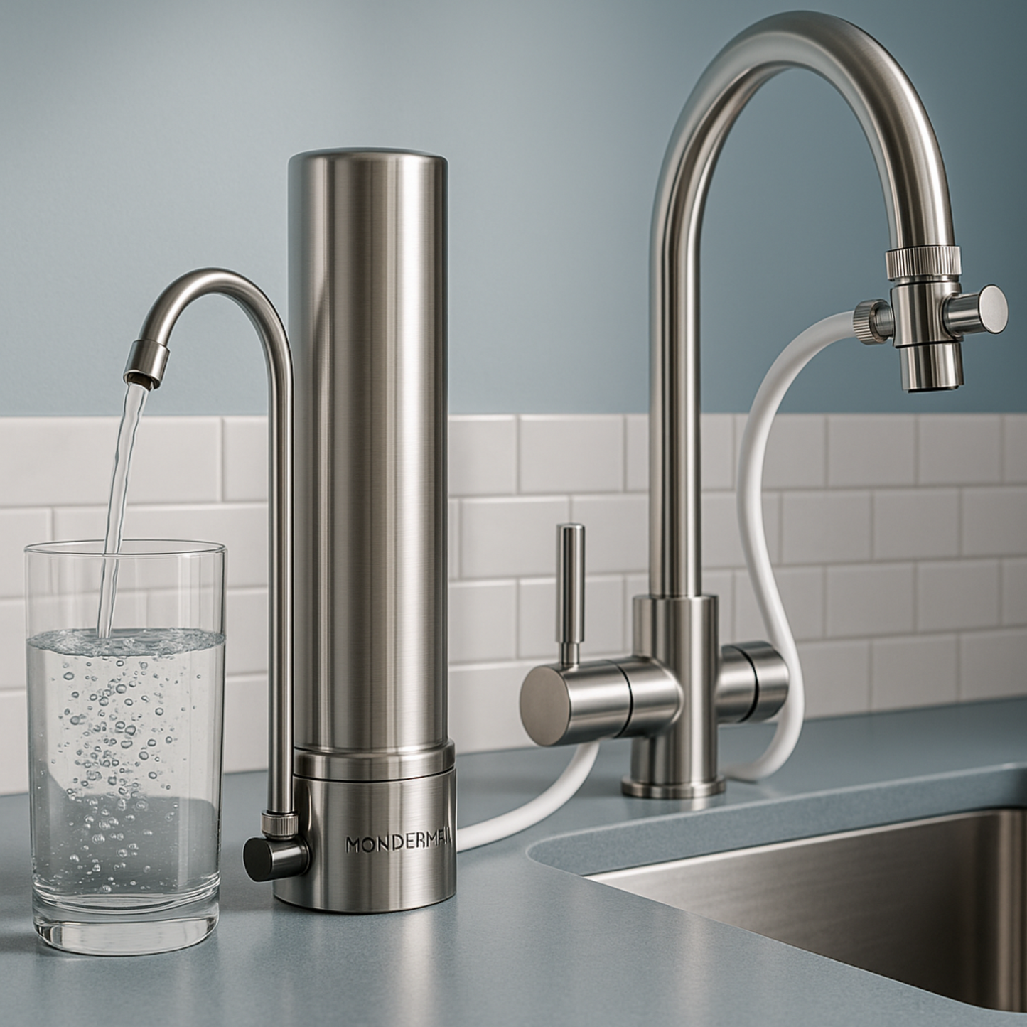 Monderma système de filtration sur comptoir, inclus filtre coldstream CTO max
