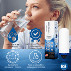 Monderma Fontaine filtrante gravitaire Monderma Fontaine Big 8.5L inox |BEP| - 2 filtres Impérial AMB | 12 mois de filtration