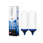 Monderma Recharge filtration pour fontaine à gravité Filtre Imperial GF | Céramique + Charbon Actif Granulaire | 12 mois de filtration