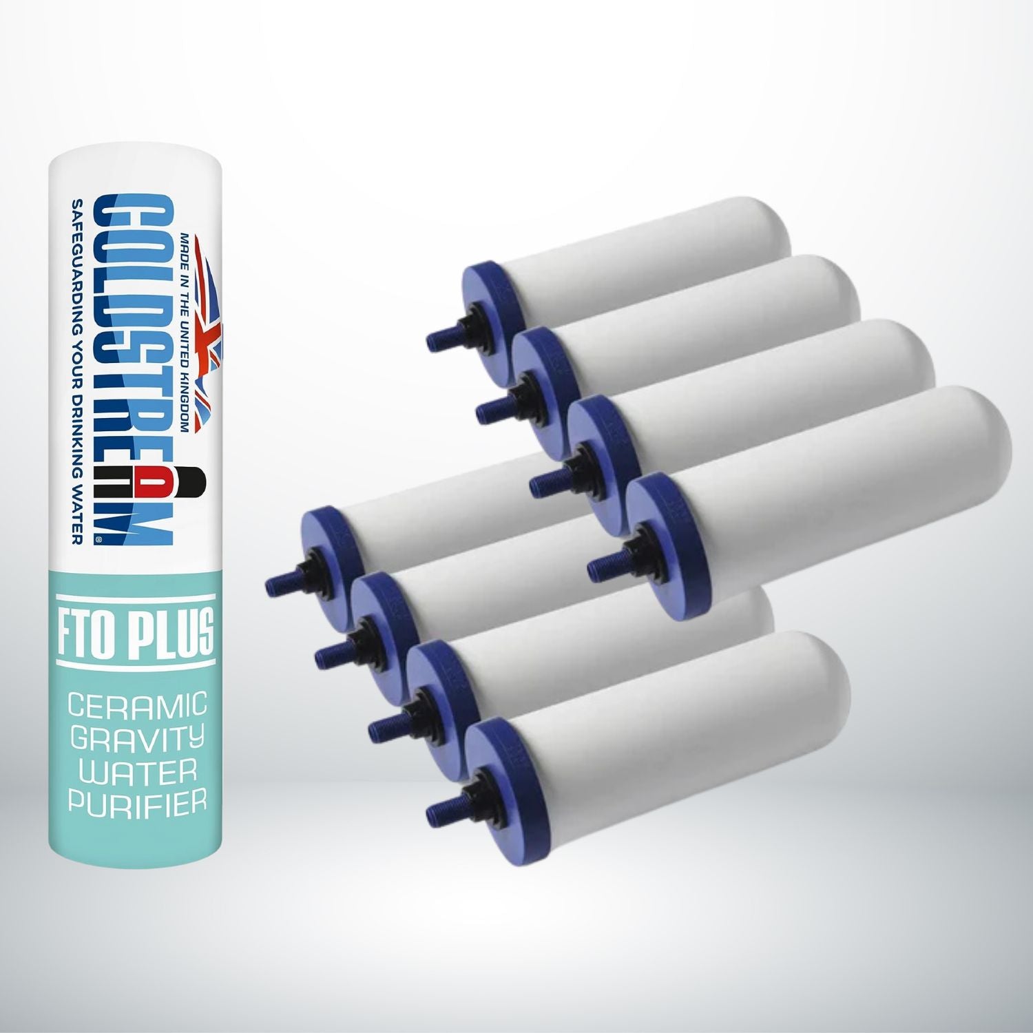 Coldstream FTO+, lot 8 Filtres, 24 mois de filtrations, compatible Berkefeld, Berkey