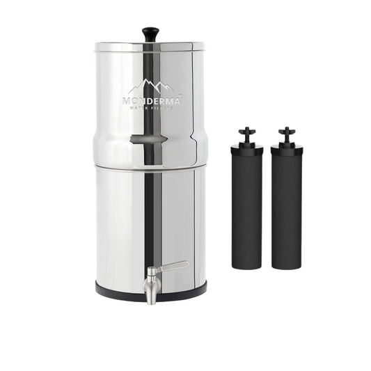 Monderma Big 8.5L water fountain - 2 Black filters cartridges