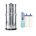 Monderma Fontaine à gravité purificateur d'eau Monderma Fontaine Travel 5.6L inox - 2 FTO+ Coldstream - Robinet Vue - 6 mois de filtration