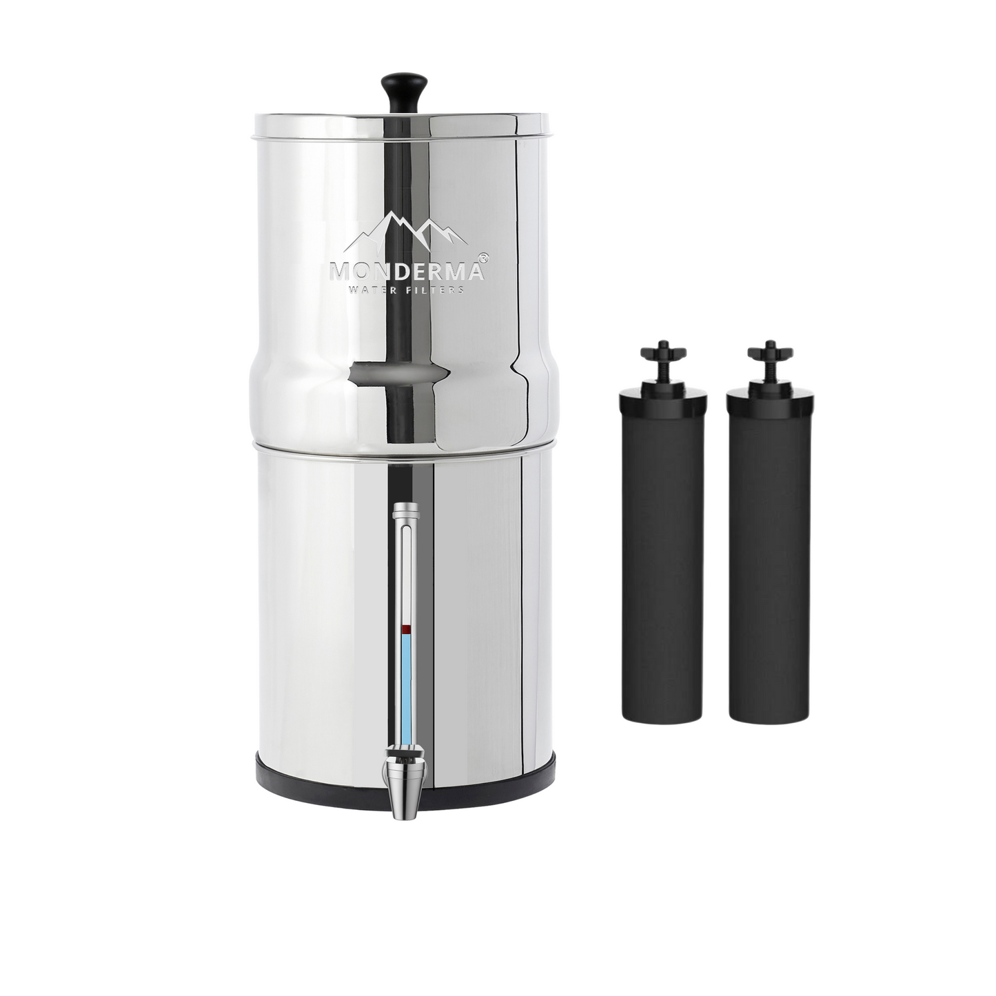 Fontaine Monderma Max travel 5.6L - inclus 2 filtres black filters, 1 robinet avec vue