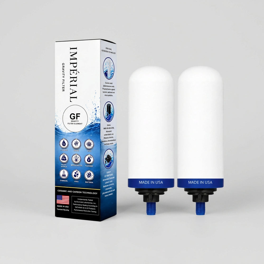 Filtres Monderma Impérial GF™ – Lot de 2 – Céramique & charbon actif granulaire