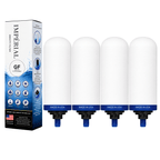 Monderma Recharge filtration pour fontaine à gravité Filtre Monderma Imperial GF™ | Double Action Céramique & Charbon Actif Granulaire |24 mois/12 000 Litres