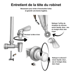 Monderma Robinet inox avec vue pour fontaine filtrante Monderma Robinet Inox Water View 7"