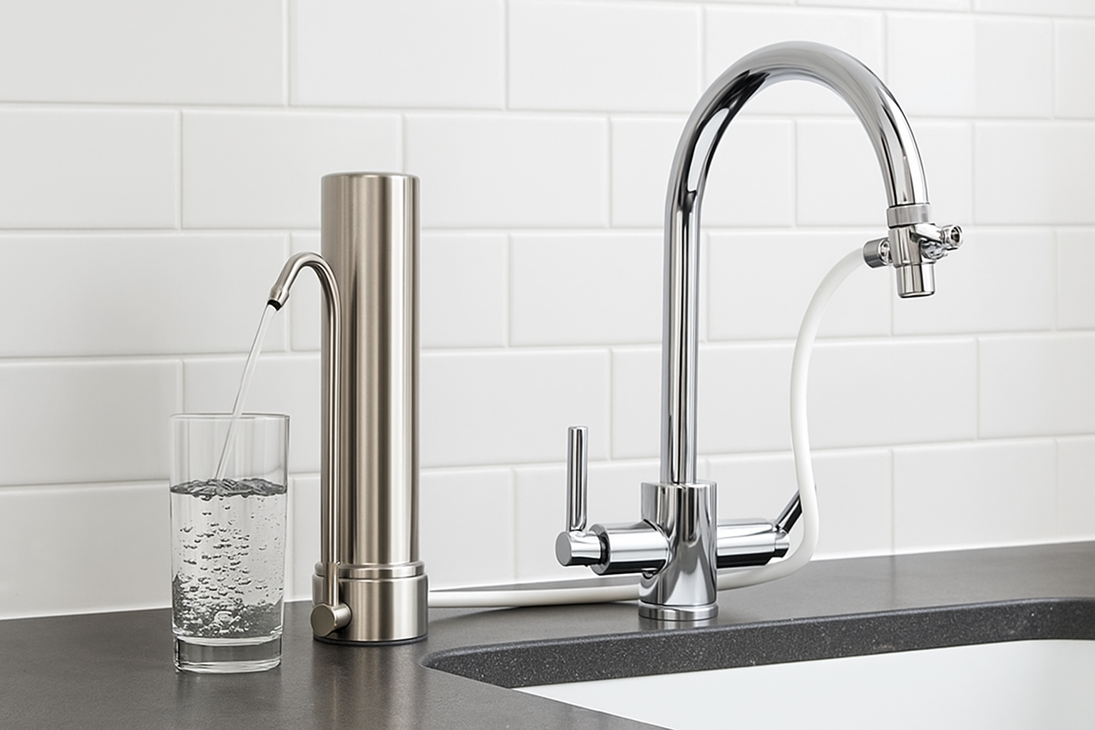 Monderma système de filtration sur comptoir, filtre coldstream CTO max,  Pfas, Fluorures