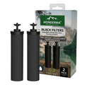 Monderma Fontaine à gravité purificateur d'eau Monderma Cartouche Black Filters - Lot de 2 - 12 mois de filtration