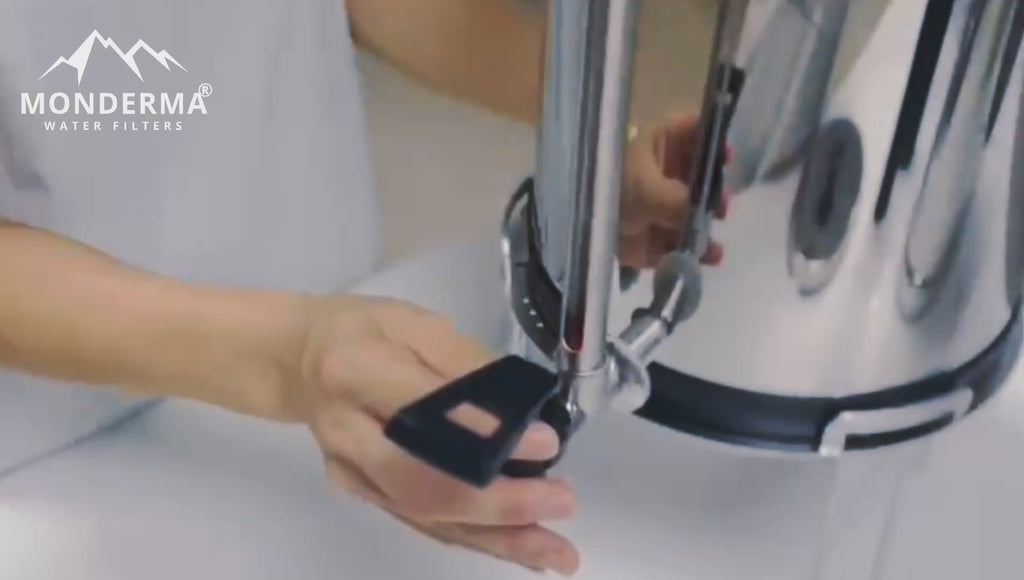 Fontaine Monderma Max Big 8.5L - inclus 2 filtres FTO+ coldstream, 1 robinet avec vue