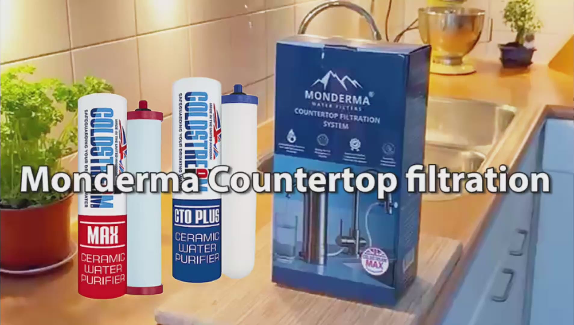 Monderma système de filtration sur comptoir, filtre coldstream CTO max